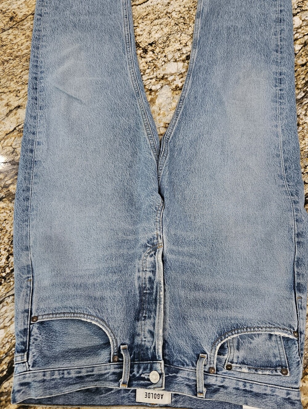 AGOLDE Women's 90s Riley High Rise Loose Jeans Raw Hem Size 29 Inseam 25" - Picture 8 of 10